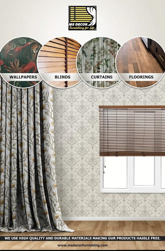 M S DECOR : Curtains, Wallpapers, Window Blinds, Floorings Carpets - NuHome Retailer